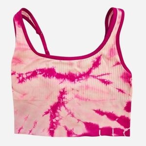 Victoria's Secret‎ PINK tie dye sports bra with adjustable straps size large y2k